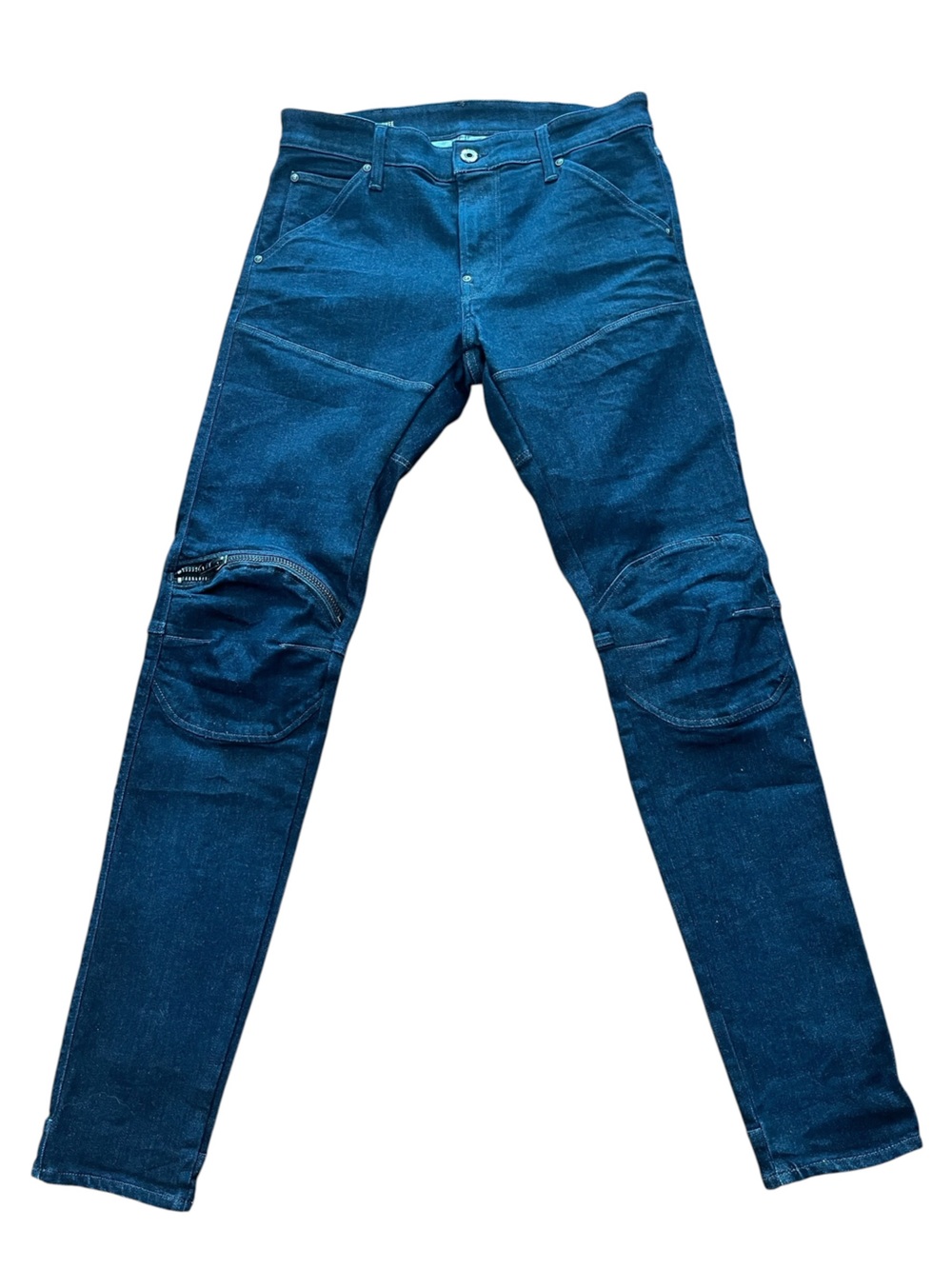 G-Star Raw Indigo Blue Zip-Knee Skinny Jeans 31W x 32L